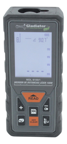 Medidor Distancia Láser Gladiator Mdl 8100/1 0.05-100m 90°