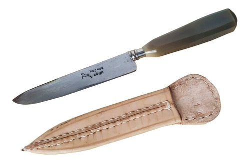 Cuchillo Solingen Cavo Guampa Hoja 16 Cm. + Vaina De Cuero