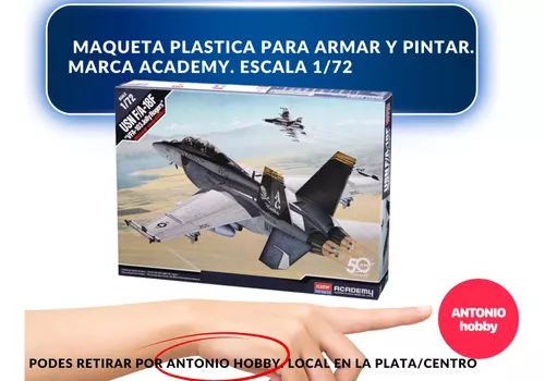 ACADEMY MAQUETA AVION USN F18 E.1-72 COD.12535