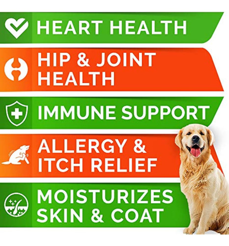 Aceite De Pescado Omega 3 Para Perros - Alivio De Alergias Y