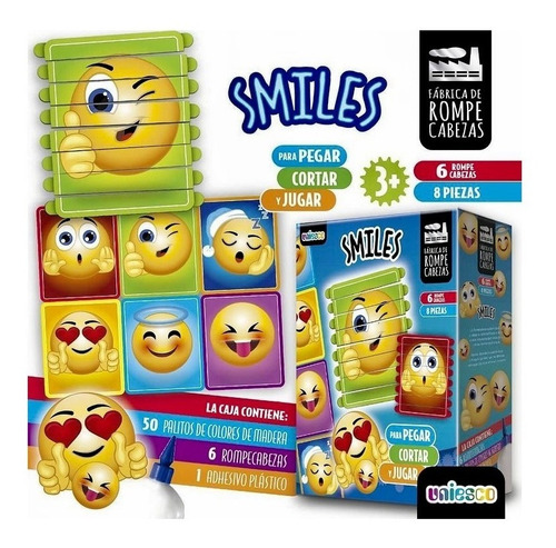 Fabrica De Rompecabezas Smiles 6 Puzzles X 8pzs Uniesco 5581