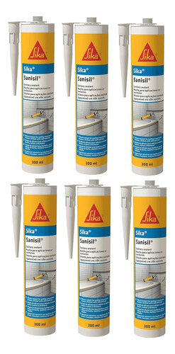 Sika Sanisil X 280ml Combo X 6 Unidades