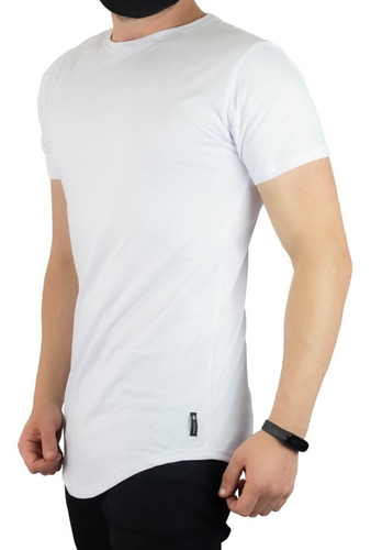 Camiseta Masculina Longline Over C35 Caimento Perfeito