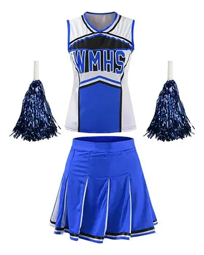 Disfraz De Animadora De Glee Baseb Para Colegiala Cheer Musi