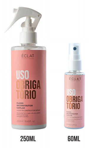 Uso Obrigatorio Spray Reconstrutor Eclat Professional 60ml