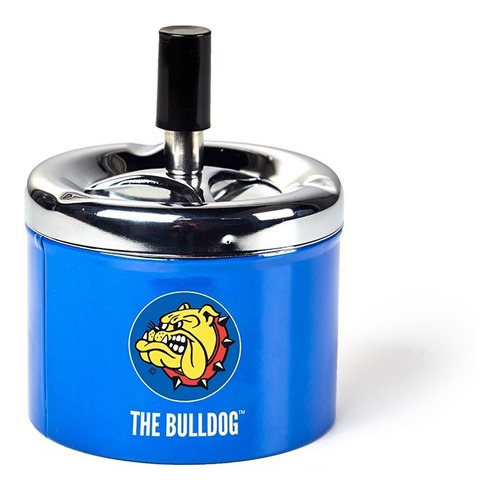 The Bulldog Amsterdam Cenicero de Metal Color Azul 