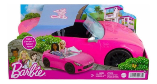 Barbie Vehículo Carro Convertible Glam 750k