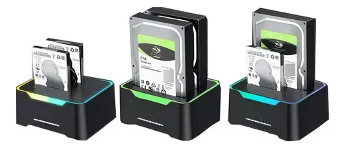 Dock Station Dual Hd Ssd Sata 2.5 E 3.5 Usb 3.0 Botão Clone Menor preço em Dock Station Dual Hd Ssd Sata 2.5 E 3.5 Usb 3.0 Botão Clone