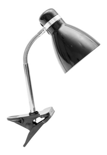Imagen 1 de 6 de Lámpara De Escritorio Velador Tablero Flexible Con Pinza E27