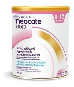 Neocate Gold Lata Para Alergicos Prot Leche Vaca X400gr