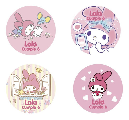 Candy Bar Etiquetas Adhesivas Personalizadas My Melody