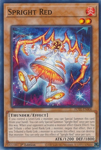 Spright Red (pote-en006) Yu-gi-oh!