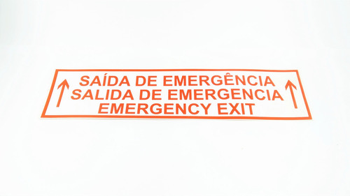 Imagen 1 de 5 de Adhesivo Salida De Emergencia Marcopolo Todos (outlet)