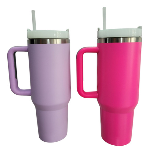 Vaso Termico Quencher 1,2l 1200ml Frio/calor Fucsia Lisa