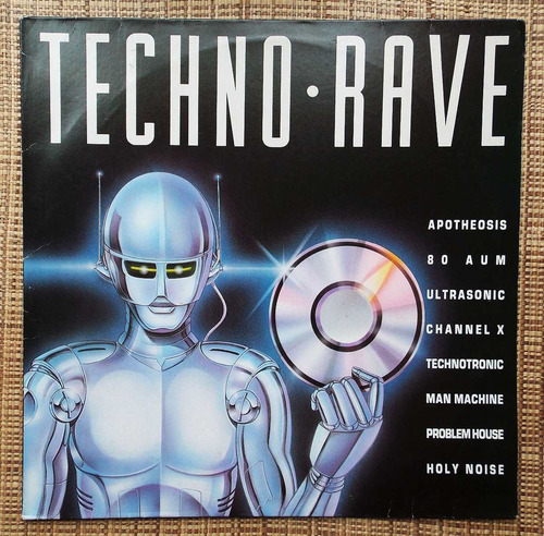 Lp Disco Vinil Techno Rave - Dance E Rave / Raro Seminovo (Usado)