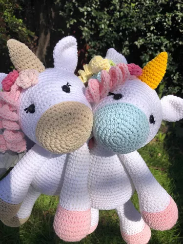 Patrón de crochet unicornio Patrón Amigurumi Juguete de bebé