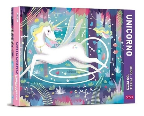 Puzzle 100 Pzas Rompecabezas Unicornio Con Libro Manolito Ed