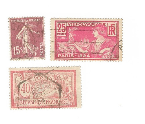 Lt1753. Lote Oferta De 3 Sellos De Francia. 1900-1925