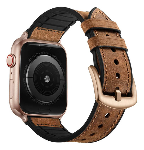 Malla Para Apple Watch 38/40mm Ouheng Marron Rose Gold