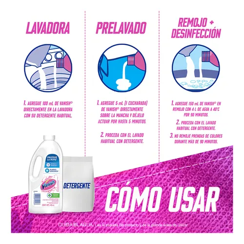 Quitamanchas Ropa Blanca Vanish® Gel Crystal White 435 Ml