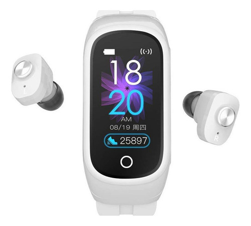 Reloj Inteligente 2 En 1 Con Pulsera Inteligente Auriculares