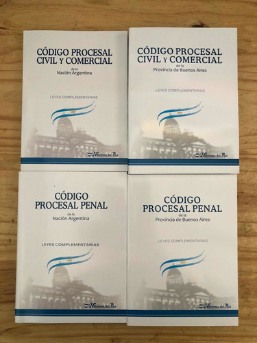 Códigos Procesales Cyc Y Penal / Nacion Y Provincia. Oferta