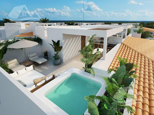 Penthouse En Venta Con   Rooftop Privado Y Jacuzzi En Puerto Aventuras Riviera Maya Alrz5988