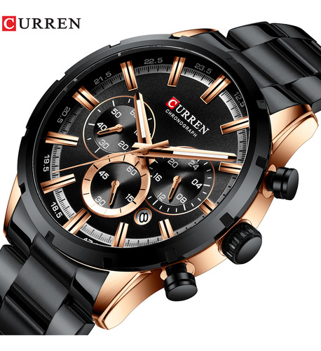 Relojes De Pulsera Curren, Reloj De Cuarzo De Lujo A Prueba