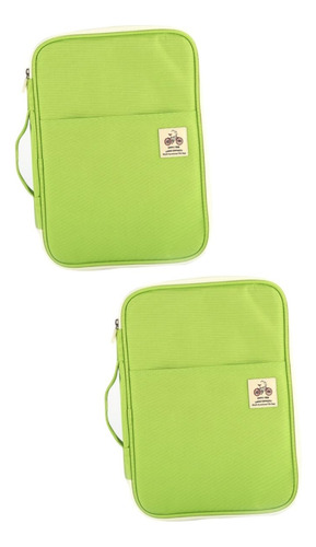 2 Piezas A4 Bolsa De Documentos Con Cremallera Maletín