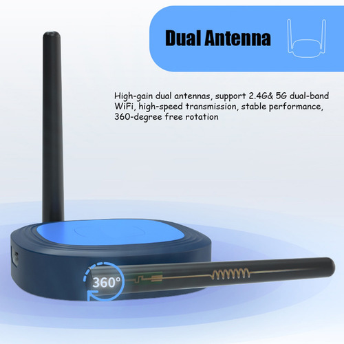 Imagen 11 de 12 de 4k Hd Wireless Wifi Hdmi Antena Dual 2.4g+5g Receptor De