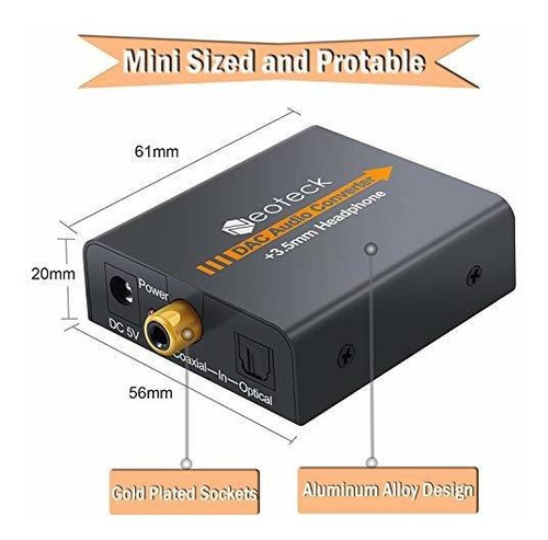 Neoteck Dac Conversor De Audio Digital A Analógico