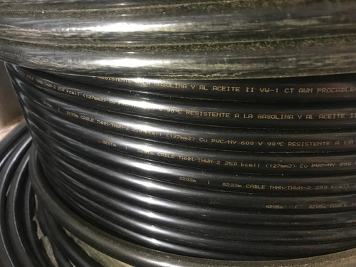 Cable De Cobre Thhn/thwn Mcm 250 Cu 600v 90 Grado C 37h Imp