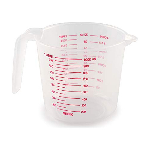 Taza Medidora De Plástico Capacidad De 4 Tazas