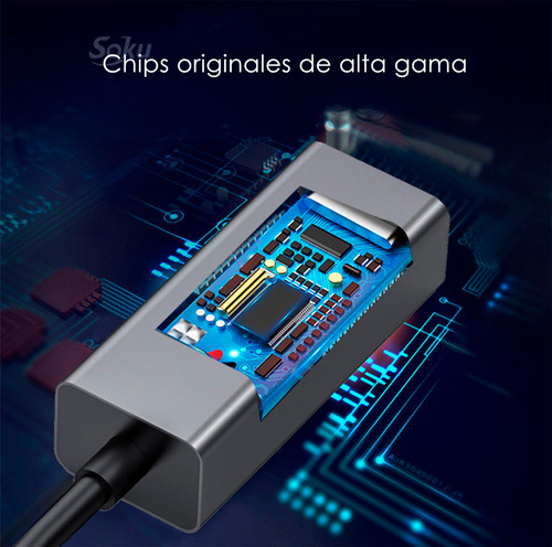 Adaptador Usb 3.0 Rj45 Ethernet Lan Red 1000 Mbps Velocidad