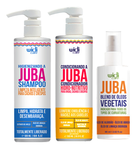 Kit Juba Sh 500ml + Cond 500ml + Blend De Óleos 60ml