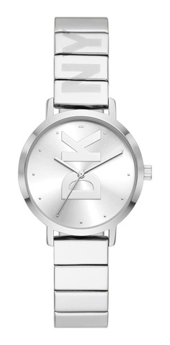 Reloj Mujer Dkny Ny2997 Cuarzo Pulso Plateado En Acero