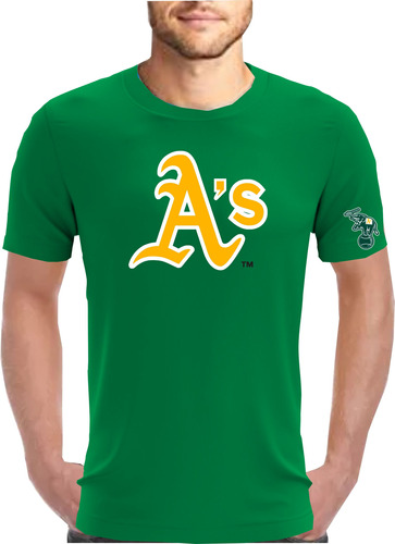 Playera Beisbol Atleticos De Oakland Big Modelo Vintage