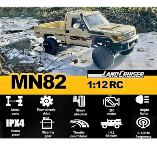 Rc Rock Crawler 4x4 Rc Truck Toyota Lc79 1/12