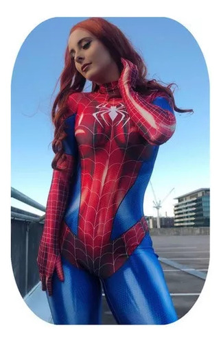 Mono Ajustado Para Cosplay De Spiderman