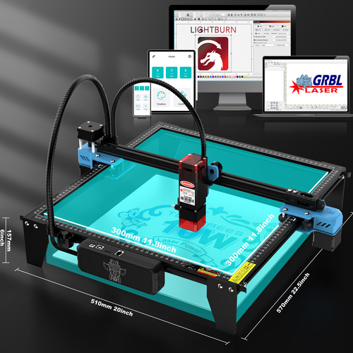 Tts-10 Pro-máquina Grabadora Láser 90w Y Rodillo Y Software
