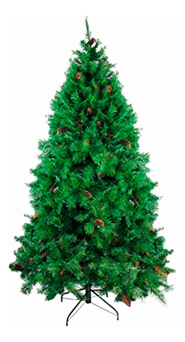 Árbol De Navidad Con Piñas Zg 180cm Alto Rama X Rama Coposo