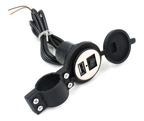 Cargador Adaptador Moto Usb Interruptor Impermeable Original