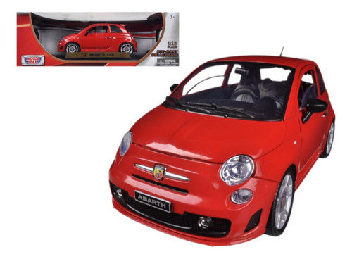 Abarth 500 Rojo 1:18 Motor Max A2950 Milouhobbies