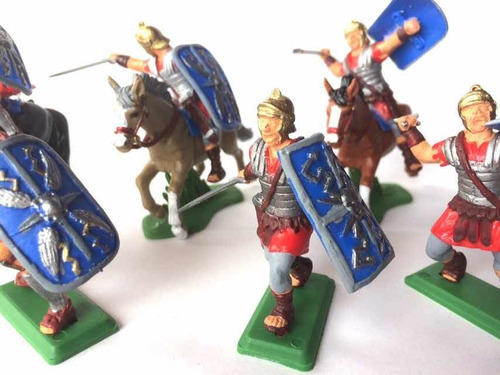 Set De Romanos X 10 Soldaditos Pintados A Mano!