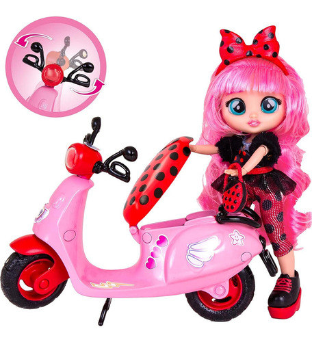 Scooter Lady Bff Cry Babies - Muñeca 19.81 Cm Multicolor