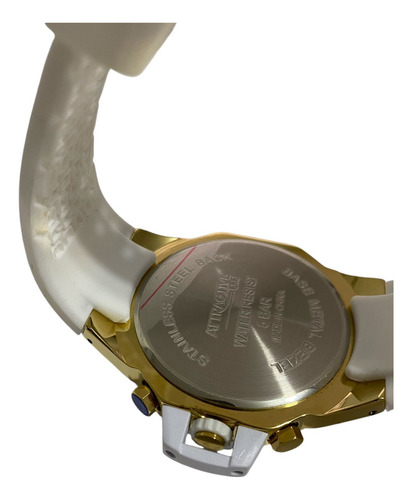 Reloj Q&q Atractive Blanco Dorado Modelo Dg02j111y