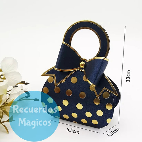 50 Cajas Dulceros Dulces Bolsa Mujer Regalo Fiesta Boda Xv 