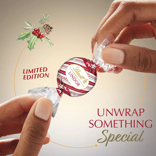 Trufas De Chocolate Blanco Con Menta Peppermint Lindt Lindor