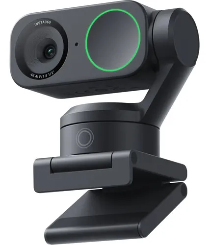 comprar Webcam Insta360 Link 2 60fps 4k Para Streaming Profissional Inteligência Artificial com Sensor de Rastreamento e Controle de Gestos Microfone Embutido