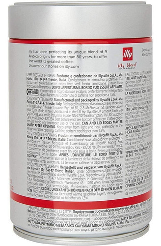 Café Illy Torrado Em Grão Clássico 250g
